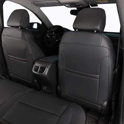 HKZ Malibu seat covers — leather black full set for Chevy Malibu 2016-2025