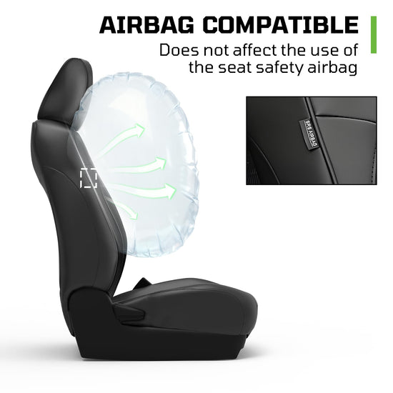 Car seat covers - custom waterproof faux leather for Toyota Tacoma 2016-2023