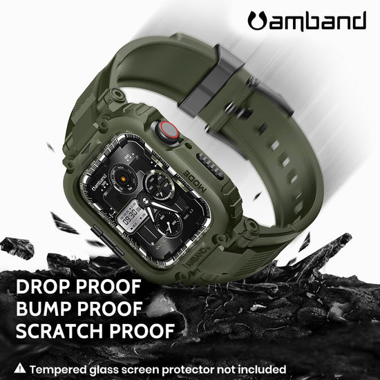 amBand M1 sport case — shockproof and scratch resistant rugged bumper for Apple Watch