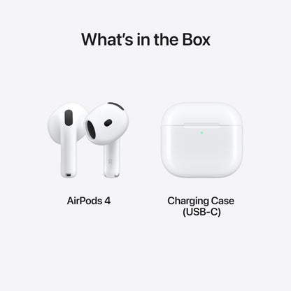 Apple AirPods 4 headphones — personalized spatial audio and sweat resistant