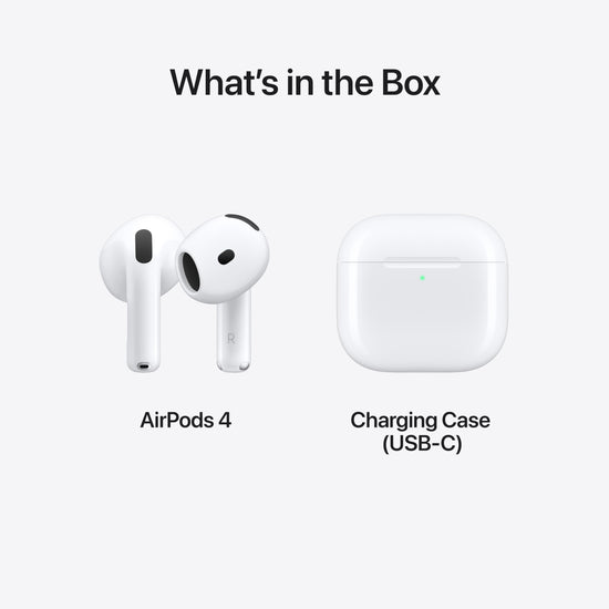 Apple AirPods 4 headphones — personalized spatial audio and sweat resistant
