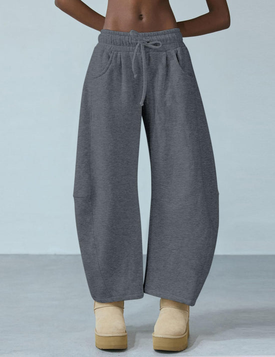 HeSaYep women's ankle sweatpants with pockets and drawstring waist