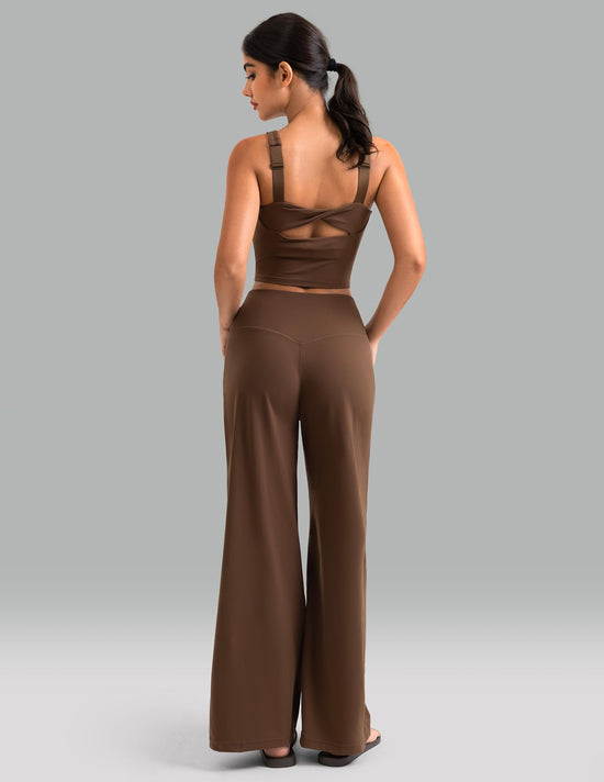 Colorfulkoala high-waisted wide leg yoga pants — ultra soft lounging leggings