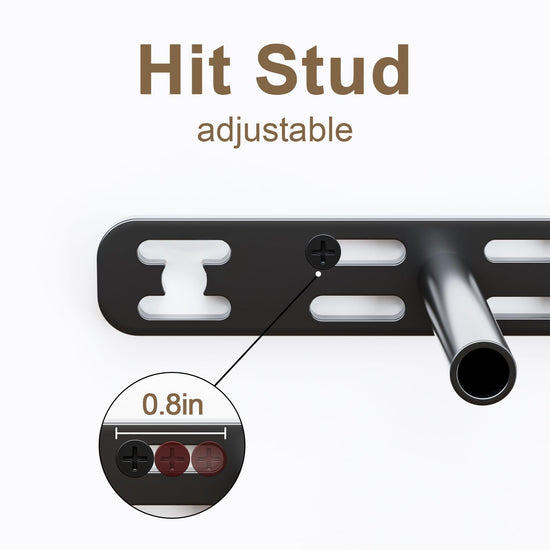 MOUNT_BRACKET — Heavy duty black metal floating shelf brackets with tools included