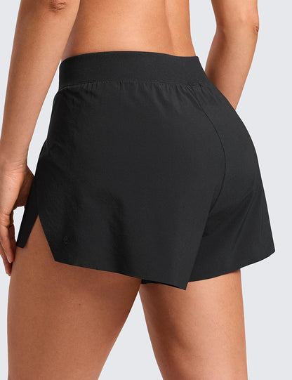 CRZ YOGA shorts — V split design with breathable quick dry liner