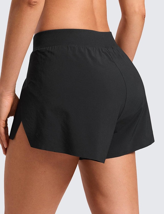 CRZ YOGA shorts — V split design with breathable quick dry liner