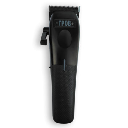 TPOB hair trimmer with 7500 RPM and rubber grips