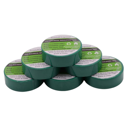 SoundOriginal electrical tape colors 3/4 inch x 30 feet, 6 pack