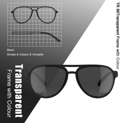 Sunglasses — Lightweight TAC polarized retro style with UV 400 protection