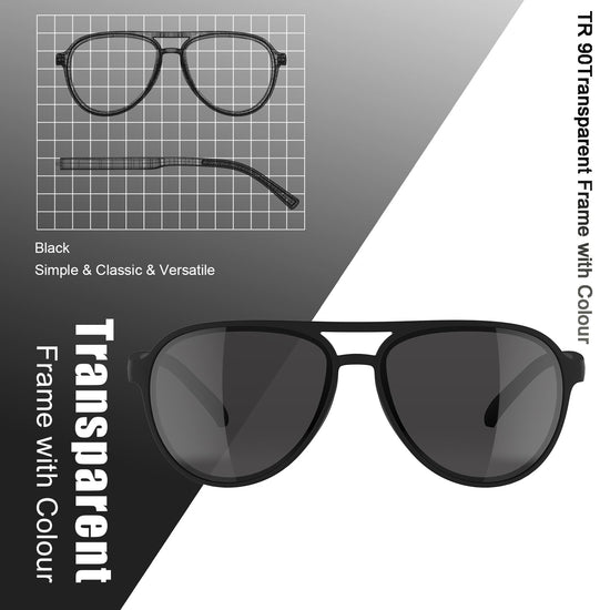 Sunglasses — Lightweight TAC polarized retro style with UV 400 protection