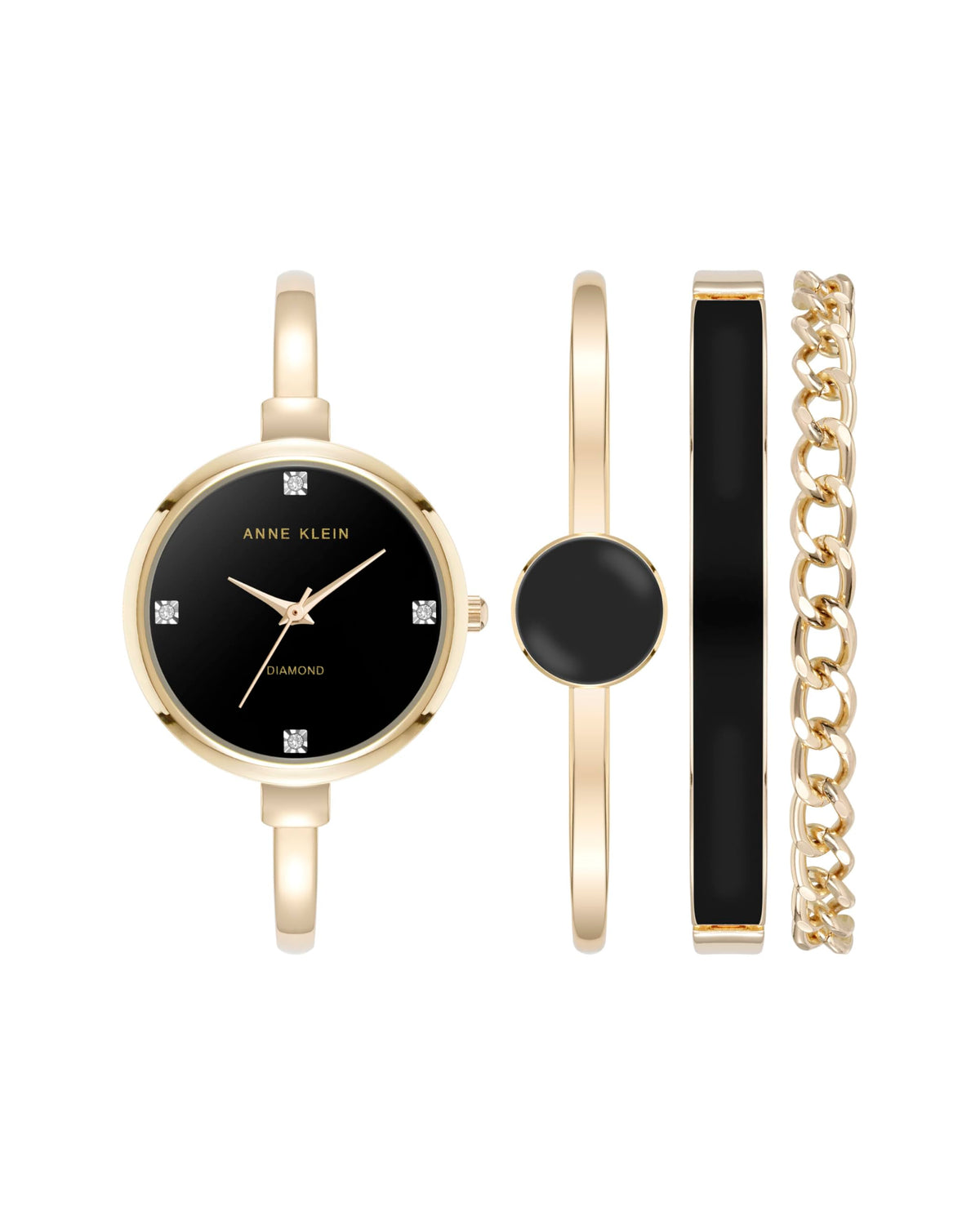 Anne Klein women's bangle watch with bracelet set