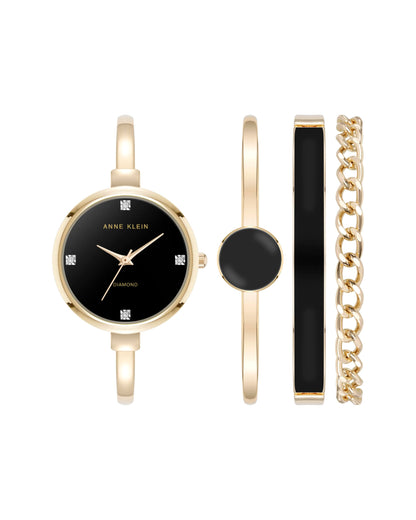 Anne Klein women's bangle watch with bracelet set