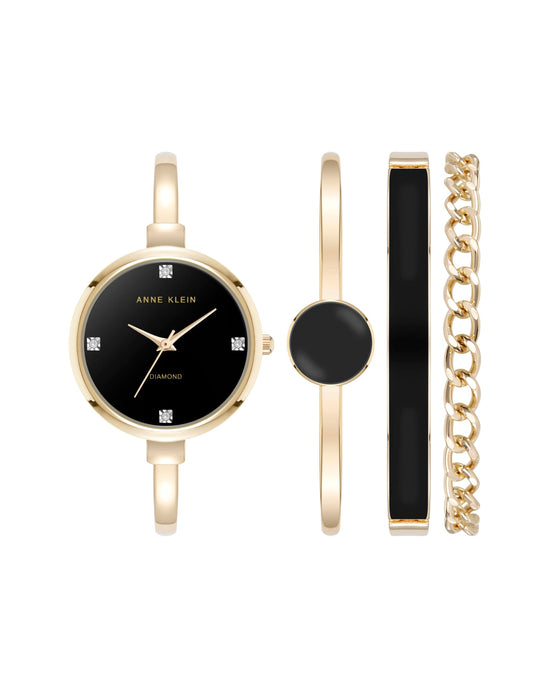 Anne Klein women's bangle watch with bracelet set