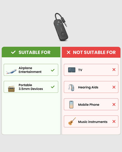 Avantree Relay — Bluetooth 5.3 adapter with aptX Adaptive support and AUX jack