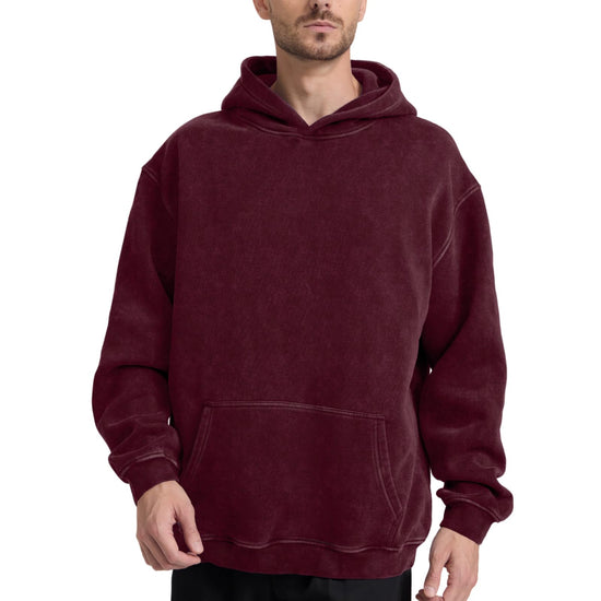 Dnzzs acid wash hoodie — super soft oversized sweatshirt for men