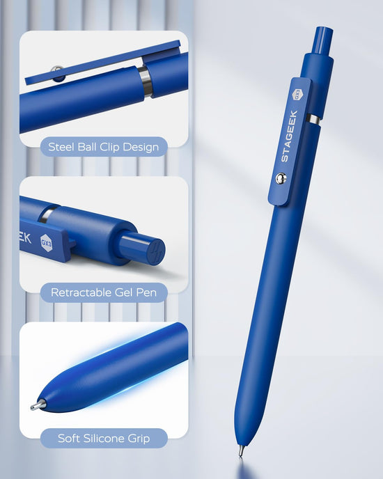 Writing instrument — STAGEEK gel pens with smooth ink flow and vibrant colors