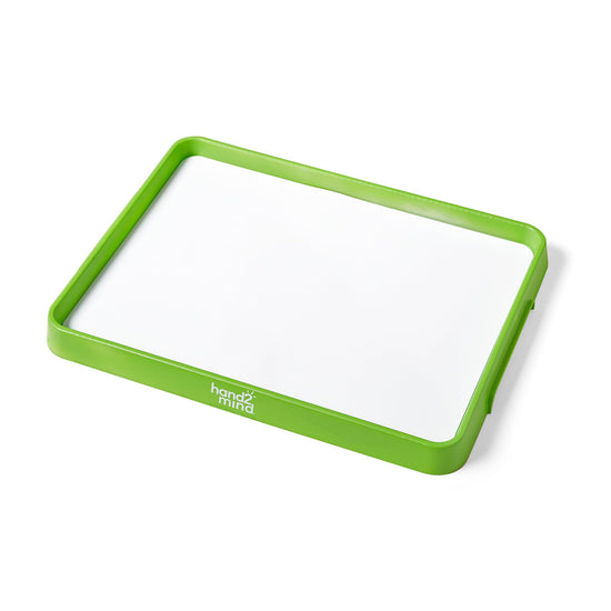 hand2mind writing board — magnetic dry erase activity tray, stackable design, multicolor