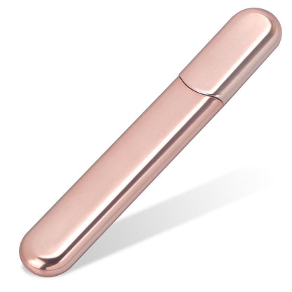 Premium glass nail file - crystal diamond design with case for natural and acrylic nails
