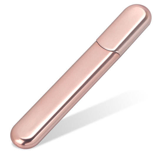 Premium glass nail file - crystal diamond design with case for natural and acrylic nails