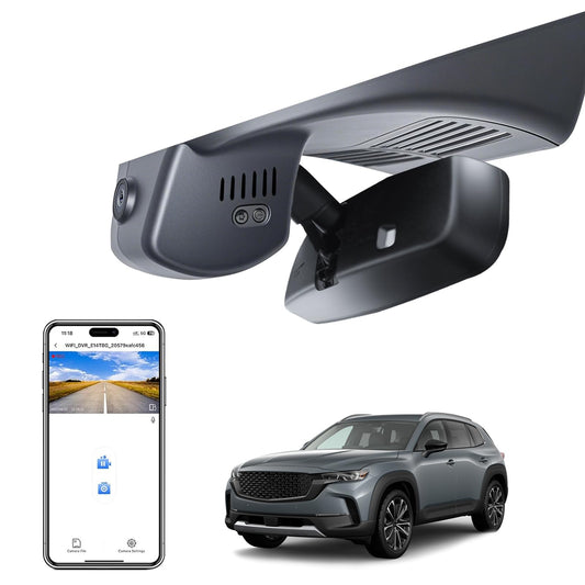 Mangoal 4K dash cam with custom fit for Mazda CX-50 2025 2026, UHD video, GPS and WiFi