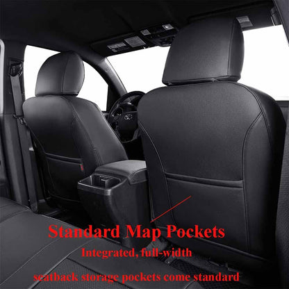 EKR Tacoma seat covers — custom fit faux leather for Toyota Tacoma 2016-2023 Double Cab/Crew Cab