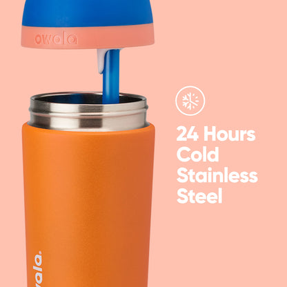 Thermos — Kids insulated stainless-steel water bottle with straw and locking lid