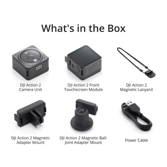 Dji Action 2 camcorder — Dual-screen 4K waterproof design with Bluetooth connectivity