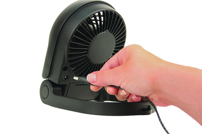 Electric fan — Honeywell turbo on the go personal fan, black, portable