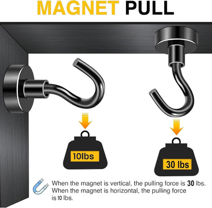 STORAGE_HOOK — DIYMAG magnetic hooks with strong magnets for home and kitchen use.