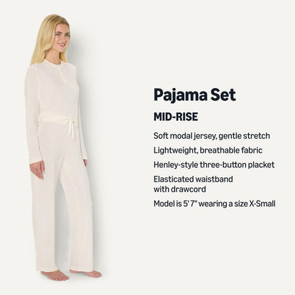 Sleepwear — Amazon Essentials x Sofia Grainge long sleeve henley pajama set