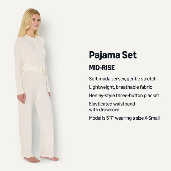 Sleepwear — Amazon Essentials x Sofia Grainge long sleeve henley pajama set