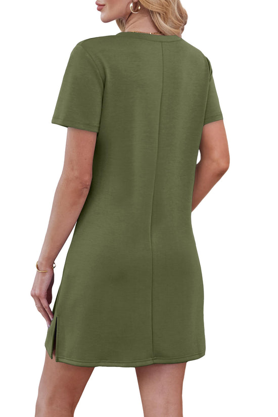 RUMIA summer dress — V-neck casual sundress for women 2026