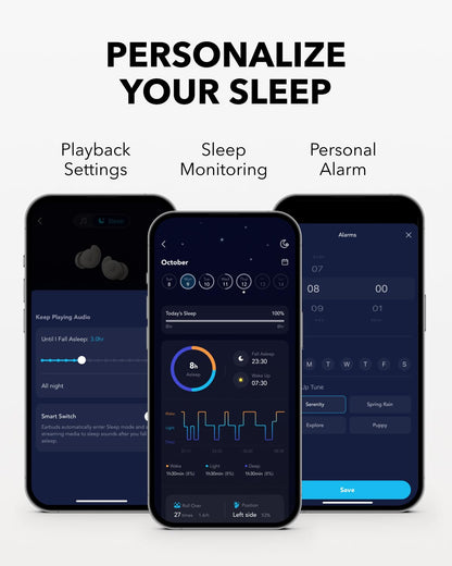 Soundcore Sleep A20 — 30dB noise reduction for side sleepers with 80H playtime