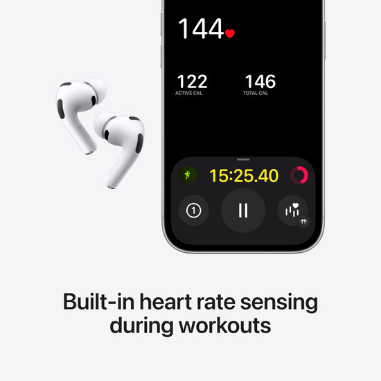 Apple AirPods Pro 3 headphones — Active noise cancellation and heart rate sensing