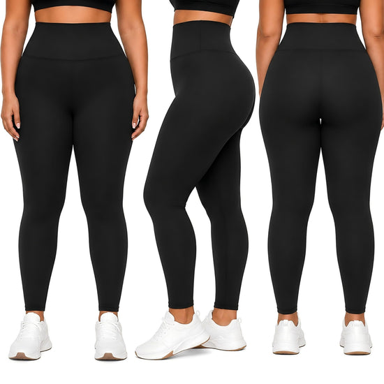 HLTPRO plus size leggings - high waist stretchy pants for workout and yoga