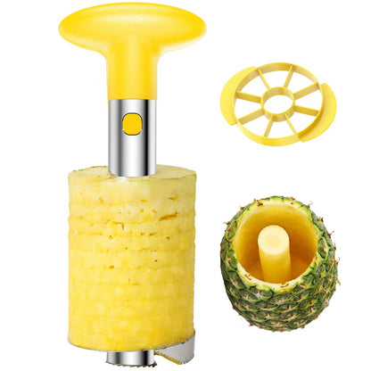 SameTech core pit remover — stainless steel pineapple peeler and slicer cutter