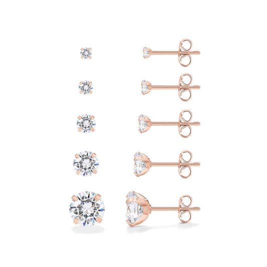 Earrings — PAVOI waterproof stud earrings set with cubic zirconia