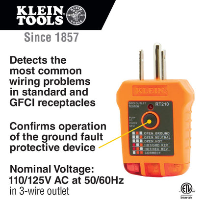 Electric circuit testing device — Klein Tools MM320KIT multimeter test kit with case and batteries