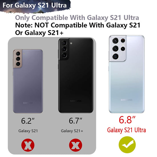 Cellular phone case — 5000mAh rechargeable battery for Samsung Galaxy S21 Ultra 5G