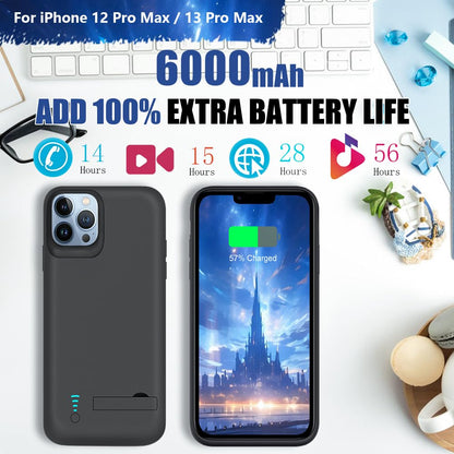 Sitong cellular phone case — 6000mAh rechargeable battery for iPhone 12/13 Pro Max