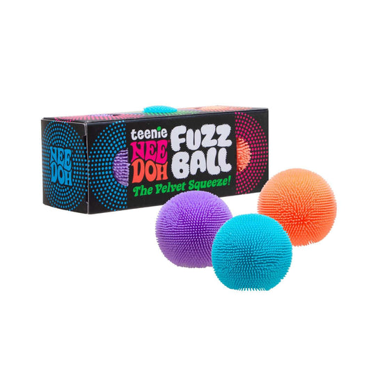 Schylling Teenie NeeDoh Fuzz Ball — velvet texture and soft cloud squish squeeze toys