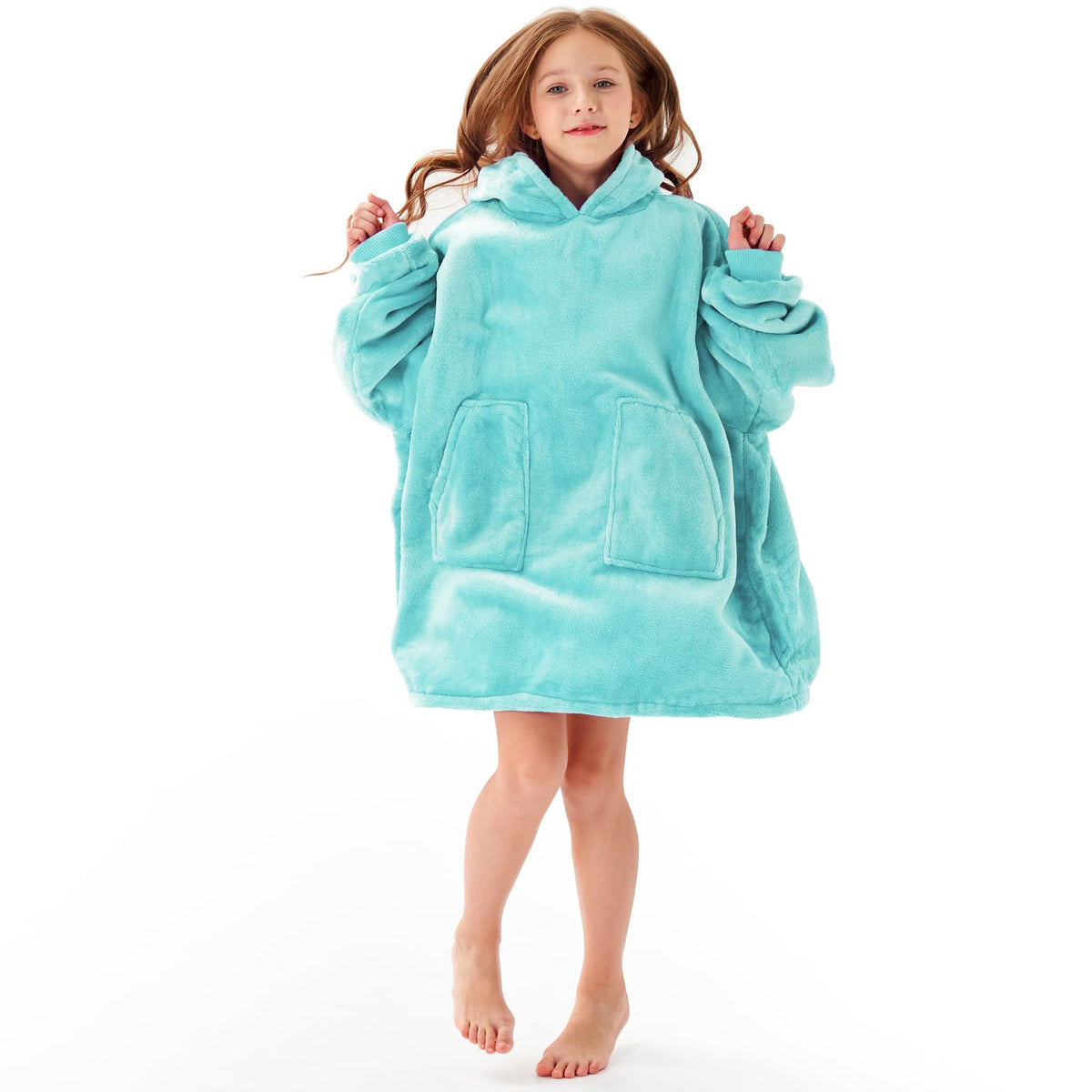 Aemicion wearable blanket hoodie for adults and kids, great gift option for birthdays