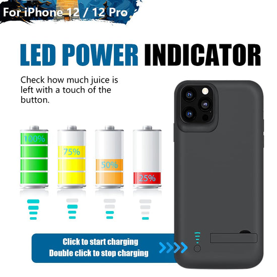 Sitong battery case for iPhone 12 & iPhone 12 Pro with 5000mAh capacity