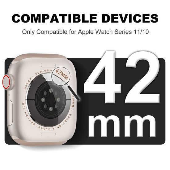 Watch band — Compatible crystal clear bumper case for Apple Watch 49mm to 38mm