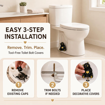 Toilet bolt caps — ceramic birds and universal covers included 2 packs and 4 packs