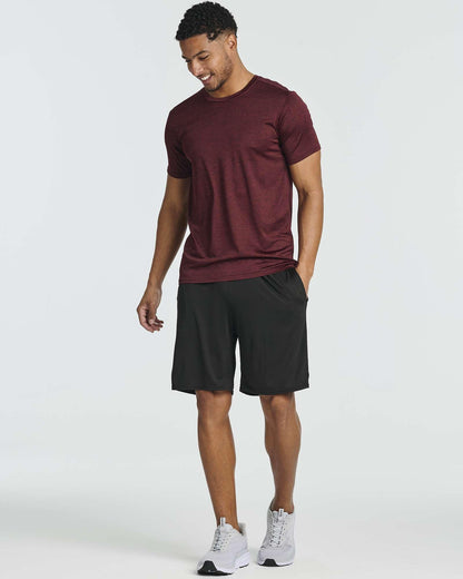 Real Essentials men's dry-fit short sleeve crew neck shirts