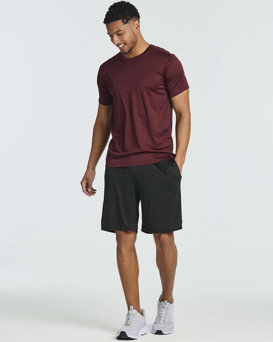 Real Essentials men's dry-fit short sleeve crew neck shirts