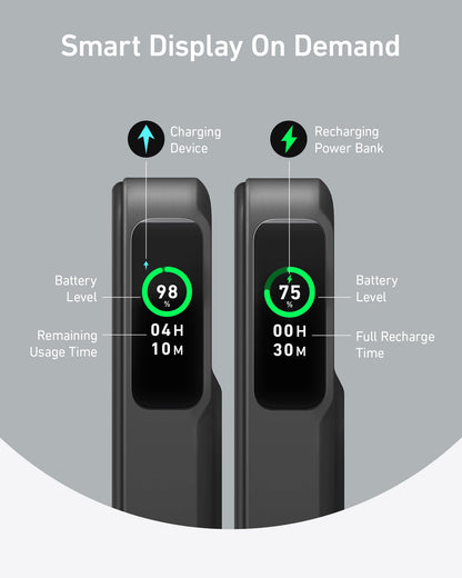 Anker MagGo power bank — 15W MagSafe-compatible portable charger with stand and display