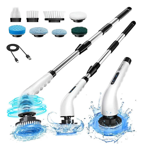 Cleaning brush — Cordless design with adjustable speeds and detachable handle