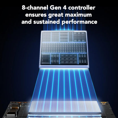 Lexar SSD with heatsink for PCIe Gen4 NVMe M.2 2280 internal storage